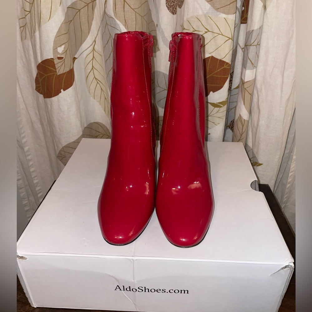 Aurella Aldo Boots In Red - Picture 3 of 7